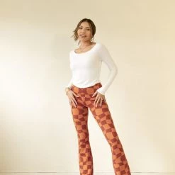 Bailey Rose Must Be Checkered Knit Pants