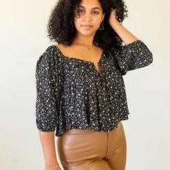 In The Beginning Move On Floral Long Sleeve Top Featured