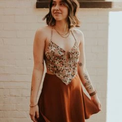 Cotton Candy Free Spirit Floral Crop Top