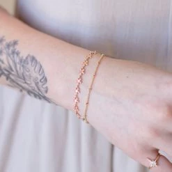 Fame Flower Double Bracelet