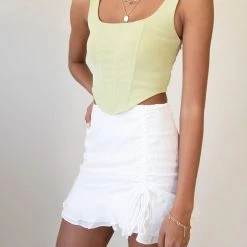 Nectar Clothing Featured Take It Ruched Mini Skirt