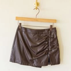 Cotton Candy Featured Better Believe Faux Leather Skort