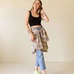 Papermoon A While Sleeveless Crop Top