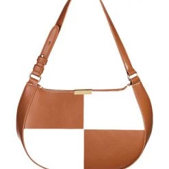 Fame Half Circle Checkered Purse