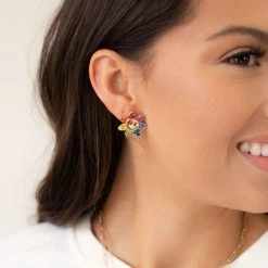 Anarchy Street Accessories Smiley Face Earring Set