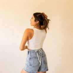 Vervet Luminous Love Acid Wash Shorts Featured
