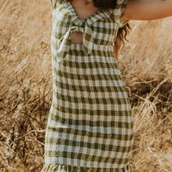 Papermoon Your Arms Gingham Dress