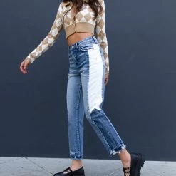 Nectar Denim The Olivine High Rise Straight Jeans By Nectar Premium Denim Featured