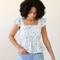 Blu Pepper Celebrate Life Floral Top