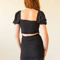 Papermoon Turn Around Smocked Mini Skirt