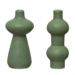 Creative Co-op Home + Lifestyle Stoneware Vases By For Good