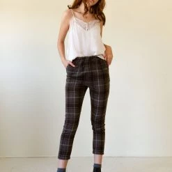 Lush Always & Forever Wool Plaid Pants By For Good Featured