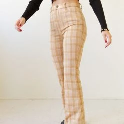 Orange International Feel Something Plaid Pants Featured