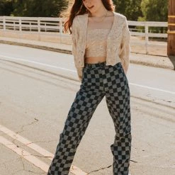 Emory Park Featured Take Care Checkered Jeans