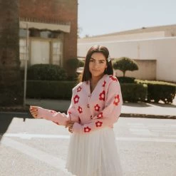 Nectar Clothing Little Moment Floral Cardigan