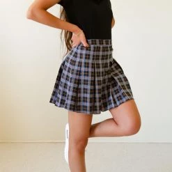 Lush Don't Change Plaid Mini Skirt By For Good Featured