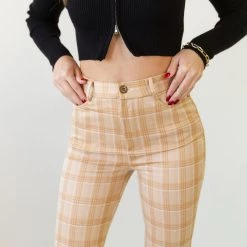 Orange International Feel Something Plaid Pants Featured