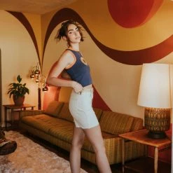 Bailey Rose Featured So Great Color Block Denim Shorts