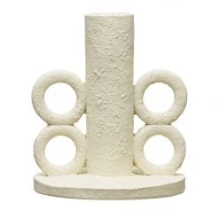 Bloomingville Home + Lifestyle Resin Taper Candle Holder W/Handles