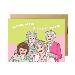 Party Mountian Paper Older & Golder Birthday Card By Party Mountain Paper Co. Home + Lifestyle