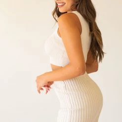 Papermoon Featured Come & Go Ribbed Mini Skirt