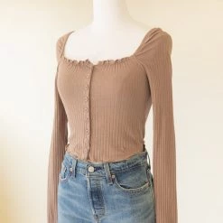 Papermoon Featured Look Away Long Sleeve Top