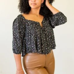 In The Beginning Move On Floral Long Sleeve Top Featured