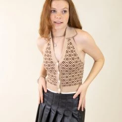 Cotton Candy Tops Why Now Knit Halter Top