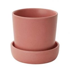 For Good Home + Lifestyle Ceramic Pot W/Saucer