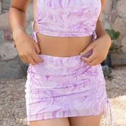 Twin Sister Come Here Swirl Mini Skirt