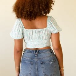 Cotton Candy Forget You Floral Crop Top