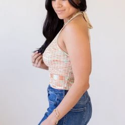 Cotton Candy Wanna Know Halter Crop Top