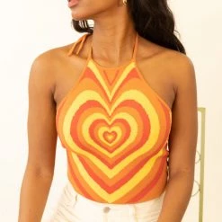 Bailey Rose Good View Heart Pattern Top Featured