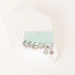 Joia Accessories Three Piece Earring Set