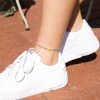 Anarchy Street Dainty Smiley Face Anklet Accessories