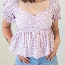 Graceful Floral Top By For Good