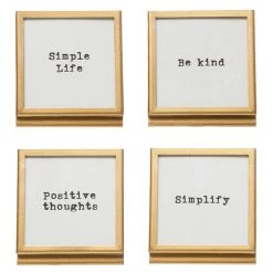 Creative Co-op Frame With Easel & Saying Home + Lifestyle