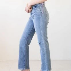 Sneak Peek Show Them High Rise Straight Jeans Featured