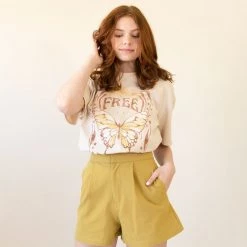 Saints & Hearts Should Stay Linen Shorts By For Good