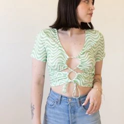 Le Lis Greatest Love Swirl Crop Top Featured