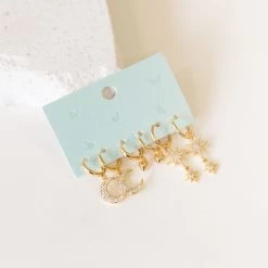 Joia Moon & Stars Earring Set