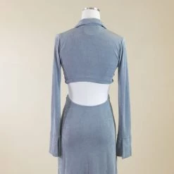 Cotton Candy Tainted Long Sleeve Dress Dresses