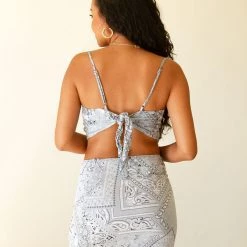 Style Rack Sets Check Twice Bandana Crop Top