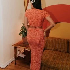 Cotton Candy Love Game Striped Midi Skirt Featured