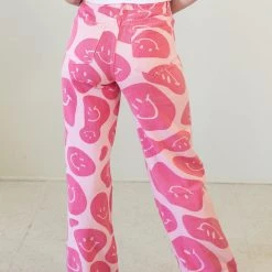 Nectar Clothing Calm Down Smiley Face Jeans New Arrivals