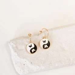 Joia Accessories Yin & Yang Earrings