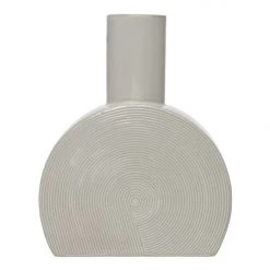 Bloomingville Debossed Stoneware Vase