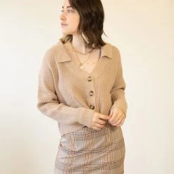 Le Lis Walking Home Plaid Mini Skirt Featured