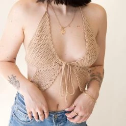 Papermoon Featured Sun Seeking Crochet Crop Top