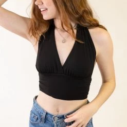 Final Touch About Us Halter Crop Top